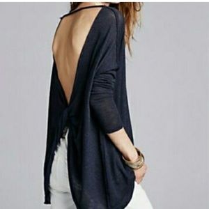 Free People Open Back Sweater